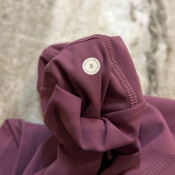 Lululemon Fast and Free Tight 28” Nulux, Cassis Purple, Women’s Size 8 - Picture 8 of 8